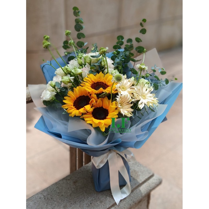 BQ_07 向日葵桔梗花束