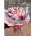 BQ_03 厄瓜多爾粉紅色玫瑰襯季節性襯花花束