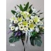 FA_05, 黃色百合白色太陽花 帛事花籃